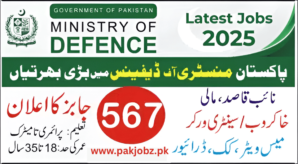  Latest MOD Jobs 2025 Ministry of Defence Online Apply