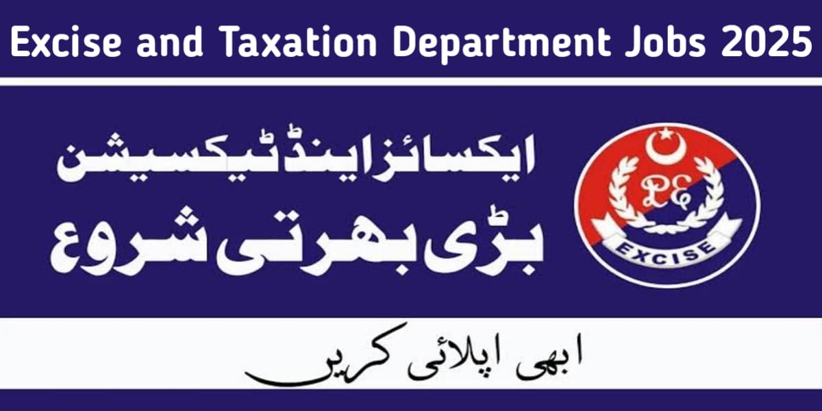 Excise and Taxation Department Punjab Jobs 2025 Advertisement Application Forms