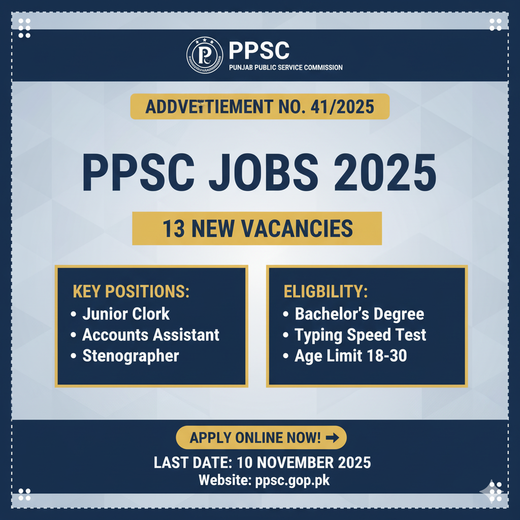  Punjab Public Service Commission Jobs 2025