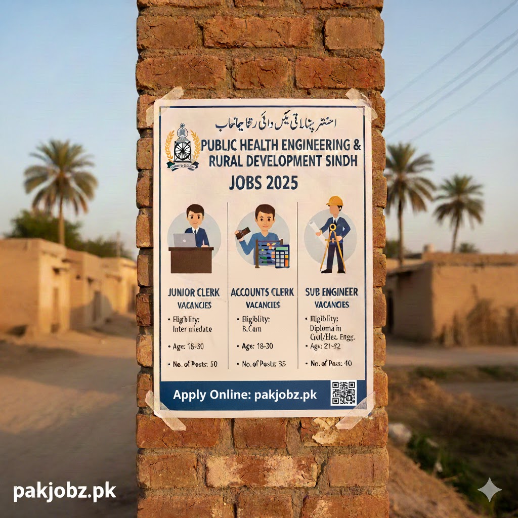 Public Health Engineering & Rural Development Sindh Jobs 2025