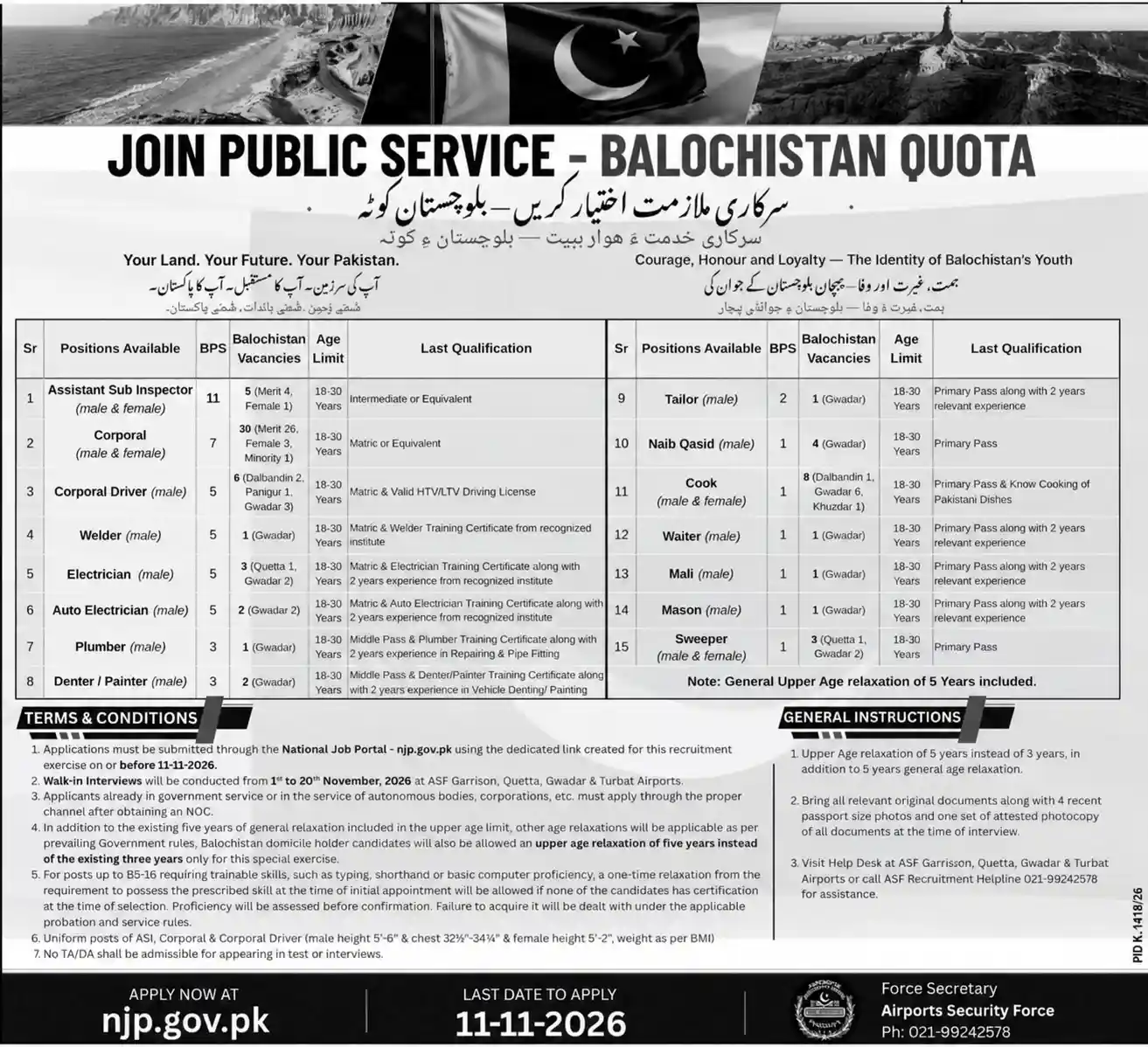 ASF Staff Jobs 2026 Pakistan Latest Jobs - Original Advertisement