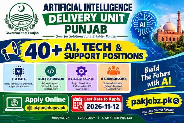AIDU Punjab Jobs 2026 AI Engineer COO Apply Online - Job Poster