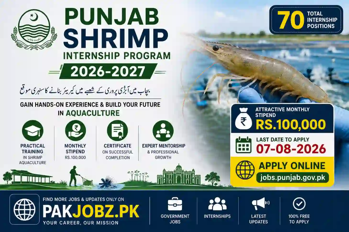 Punjab Shrimp Internship Program 2026 Apply Online