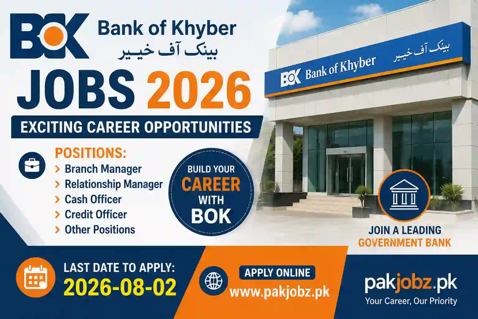 Bank of Khyber Jobs 2026 Multiple Positions Apply Online