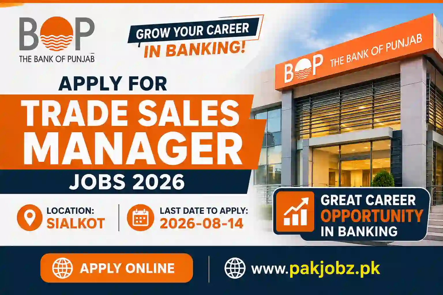 Bank of Punjab Trade Sales Manager Jobs 2026 Apply Online