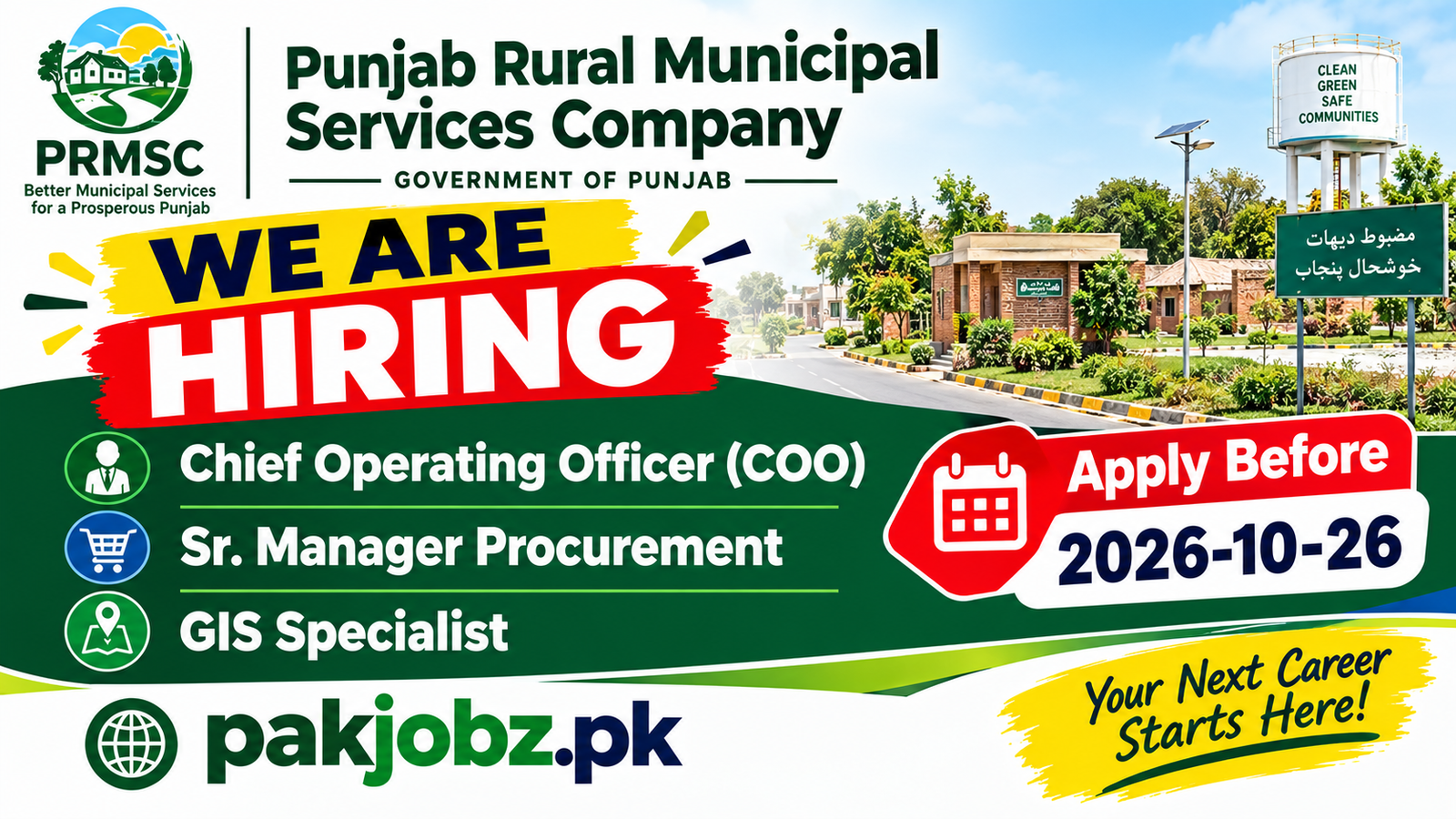 PRMSC Lahore Jobs 2026 COO GIS Specialist Apply Online - Job Poster