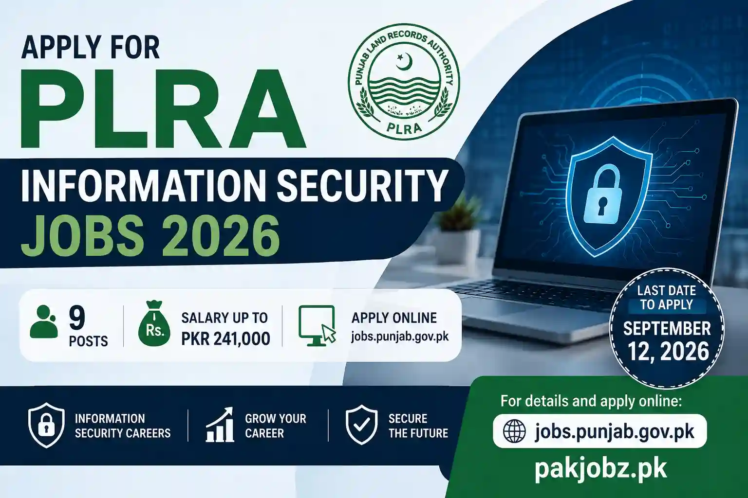 PLRA Information Security Staff Jobs 2026 Apply Online - Job Poster