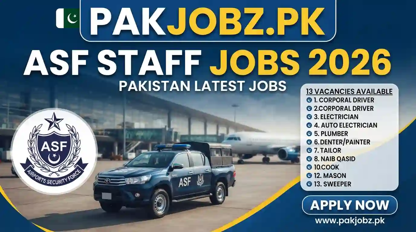ASF Staff Jobs 2026 Pakistan Latest Jobs - Job Poster