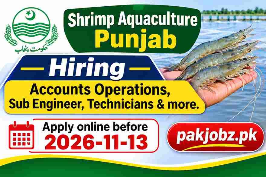 Shrimp Aquaculture Jobs 2026 Multiple Posts Apply Online