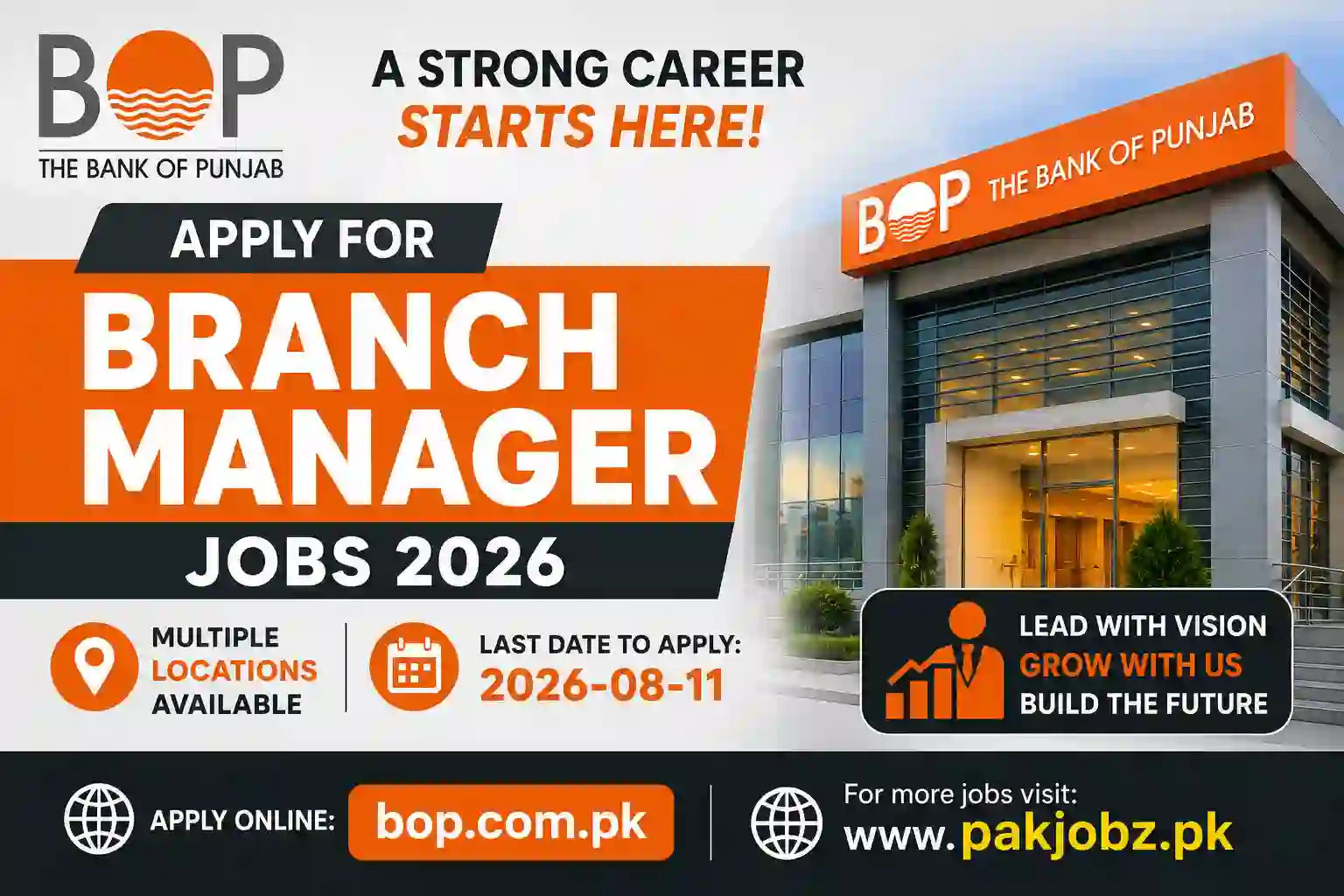 Bank of Punjab Branch Manager Jobs 2026 Apply Online